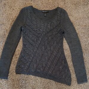 INC International Concepts Charcoal V-Neck Sweater